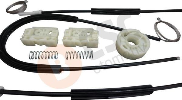 ESC Otomotiv Citroen C4 Picasso 2006-On İçin Ön Sağ Cam Tamir Takımı Makaralı - Image 1