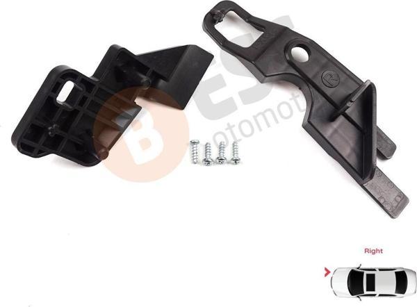 ESC Otomotiv Citroen C-Elysee 2012-On 9675140380 İçin Sağ Ön Far Ayak Tamir Seti  - Image 1