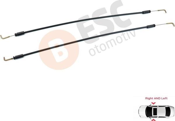 ESC Otomotiv Hyundai Accent MK3 4/5 Kapı İçin 2 Adet Ön Kapı İç Açma Teli 813101E030 - Image 1