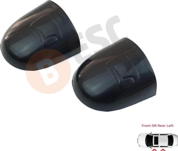 ESC Otomotiv Megane Scenic Laguna MK2 Primera P12 Espace 4 Koleos İçin 2X Sol Dış Kapı Kolu Şifre Kapağı Siyah - Image 1
