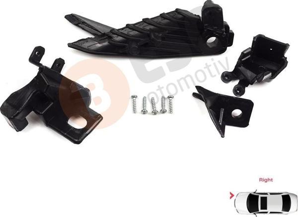 ESC Otomotiv Renault Megane BFB K9A B9A MK4 2016-On 260100506R İçin Sağ Ön Far Ayak Tamir Seti  - Image 1