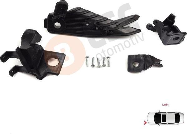 ESC Otomotiv Renault Megane BFB K9A B9A MK4 2016-On 260601571R İçin Sol Ön Far Ayak Tamir Seti  - Image 1