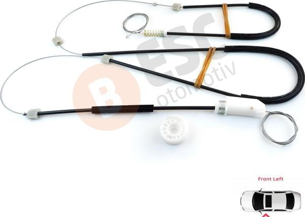 ESC Otomotiv Renault Megane CC MK3 için Ön Sol Cam Kriko Seti 995248102 - Image 1