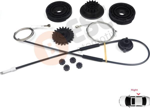 ESC Otomotiv Mercedes Vito Viano W639 W447 için Sağ Yan Elektrikli Sürgülü Kapı Tamir Takımı 6398200442 - Image 1