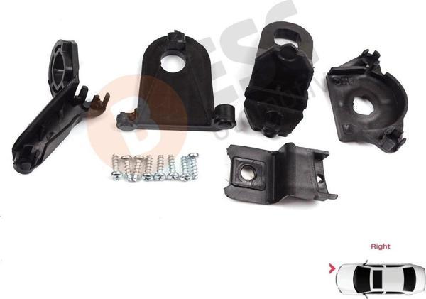 ESC Otomotiv Seat Leon MK3 5F 2012-2020 5F0998226 İçin Sağ Ön Far Ayak Tamir Seti  - Image 1