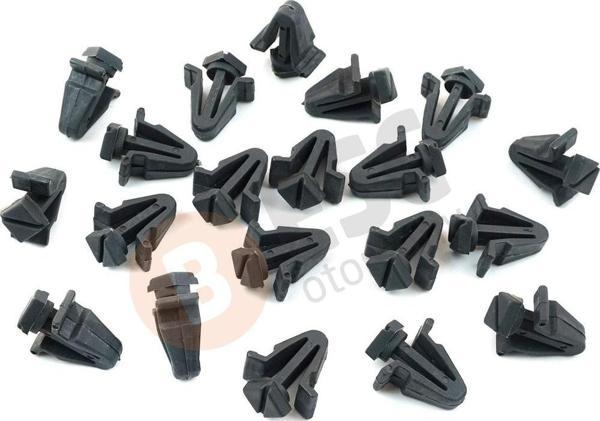 ESC Otomotiv Nissan için 20 Adet Izgara Panjur Klipsi Siyah 01553 03831, 62318 01WOO - Image 1