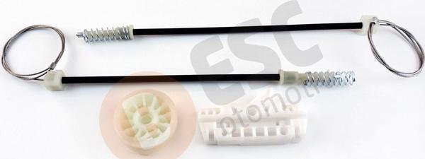 ESC Otomotiv Opel Corsa D için Ön Sol Cam Kriko Seti 13188490 - Image 1