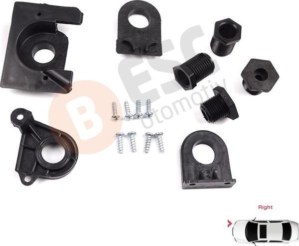 ESC Otomotiv VW Jetta MK6 A6 5C6 2010-2018 5C7998226 İçin Sağ Ön Far Ayak Tamir Seti  - Image 1