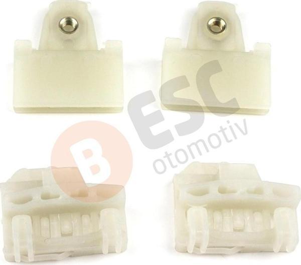 ESC Otomotiv Pontiac İçin 4 Adet Ön Sol Cam Mekanizması ve Taşıyıcı Klipsleri - Image 1