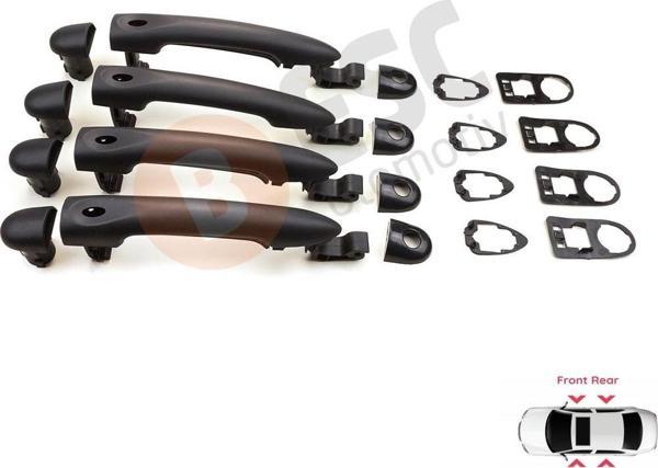 ESC Otomotiv Renault Fluence Megane 3 Clio 4 Scenic 3 Captur 1 için 4X Sensörlü Dış Kapı Açma Kolu 806706656R - Image 1