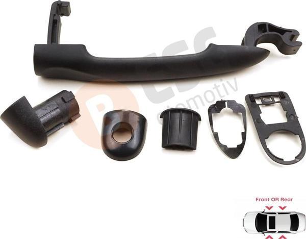 ESC Otomotiv Renault Fluence Megane 3 Clio 4 Scenic 3 Captur 1 için Dış Kapı Açma Kolu Siyah Astarlı 806B02596R - Image 1
