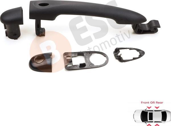 ESC Otomotiv Renault Fluence Megane 3 Clio 4 Scenic 3 Captur 1 için Sensörlü Dış Kapı Açma Kolu Astarlı 806706656 - Image 1