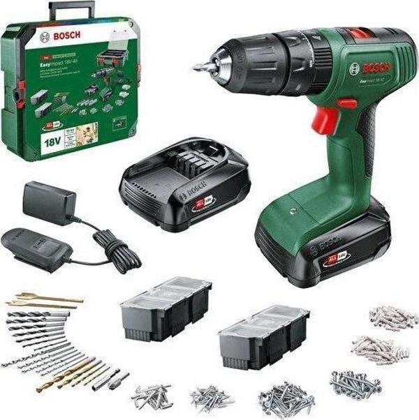 Bosch Easyımpact 18V-40 1.5AH Çift Akü Darbeli Delme/vidalama + 241 Parça Aksesuar Seti - Image 1