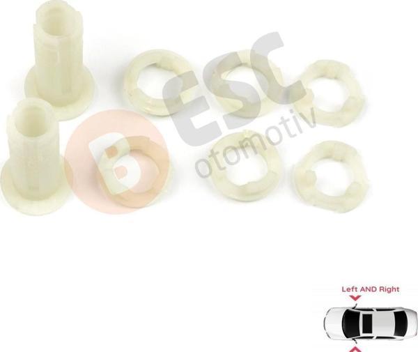 ESC Otomotiv Renault Megane 2 Scenic 2 için Sol Sağ Yan Elektrikli Katlanır Ayna Motor Aktüatör Desteği Tamir Set - Image 1