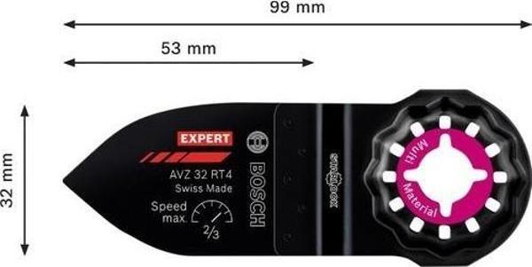 Bosch Expert Sanding Finger Coarse Avz 32 Rt4 Çok Fonksiyonlu Makine Zımpara Pleyti 32 x 50 mm - Image 1