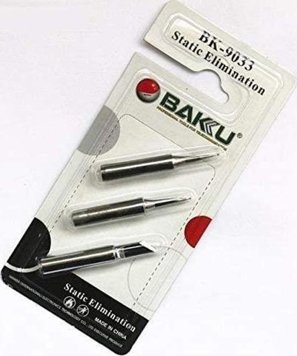 Bk-9033 Baku Havya Ucu Seti 3 Parça Balta / Sivri / Eğimli - Image 1