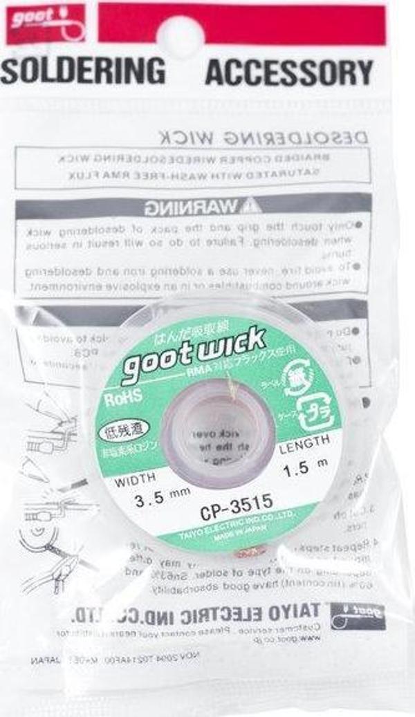 Gootwick 3515 Lehim Çekme Teli 3.5 Mm 10 Adet - Image 1