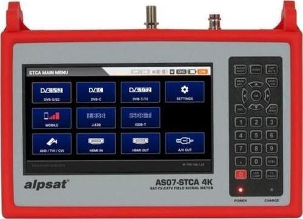 Alpsat AS07STCA-4K Dvb S-S2/T-T2/C/J.83B /ısdb-T Combo Sinyal Analizörü - Image 1