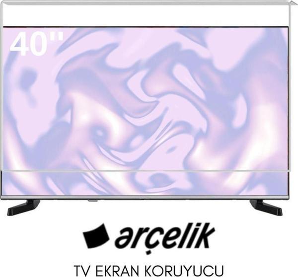 Technozi Arçelik Uyumlu 40" inç 140 Ekran Tv Koruyucu Kırılmaz Paneli - Image 1