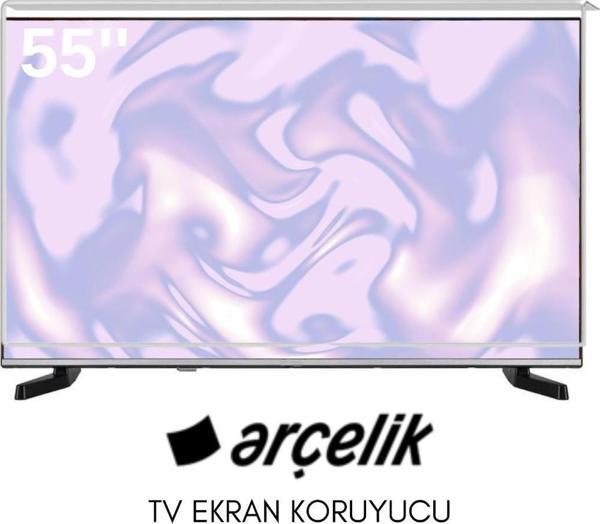 Technozi Arçelik Uyumlu 55" inç 155 Ekran Tv Koruyucu Kırılmaz Paneli - Image 1
