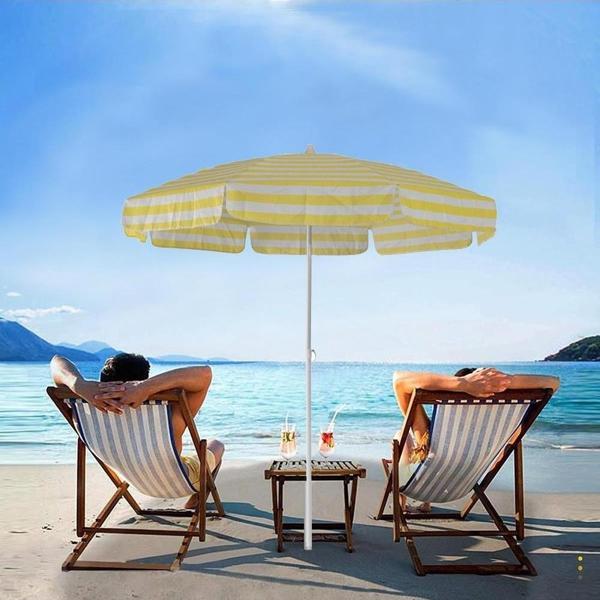 Exent 200 cm Plaj Şemsiyesi, bahçe şemsiyesi, balkon şemsiyesi, eğilebilen şemsiye - Image 1