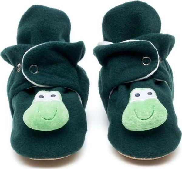 Kurbağa Kaydırmaz Tabanlı Pamuk Astarlı Çıtçıtlı Panduf - Image 1