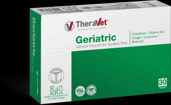 Theravet Geriatric 30 Tablet Yaşlı Kediler & Köpekler için Vitamin Mineral takviyesi - Image 1