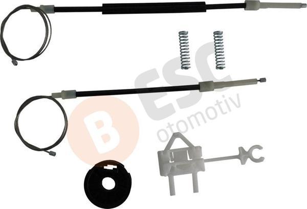 ESC Otomotiv Fiat Siena 2002-2012 İçin Ön Sol Cam Kriko Seti 46786201 - Image 1