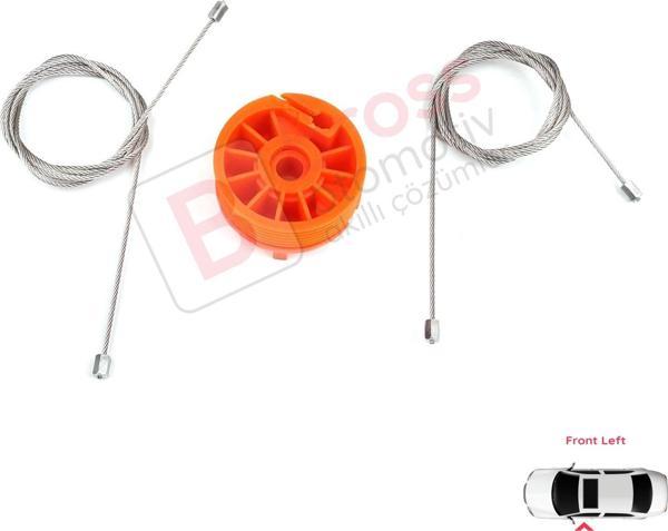 ESC Otomotiv Peugeot 207 5 kapı Için Ön Sol Cam Kriko Seti 9221w9 - Image 1