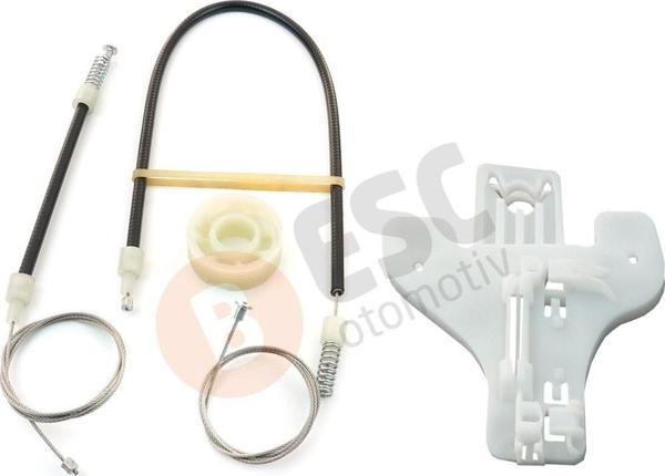 ESC Otomotiv Seat Toledo MK3 5P2 2004-2009 Altea 5P1 XL İçin Elektrikli Arka Sağ Kapı Cam Kriko Tamir Seti - Image 1
