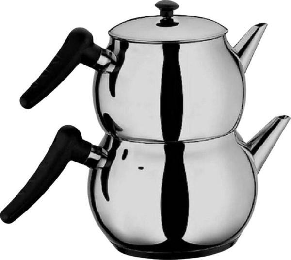 Home Perfect Küre Aile Boy Çaydanlık -İndüksiyon Tabanlı- Siyah Kulp-4CYD080 - Image 1