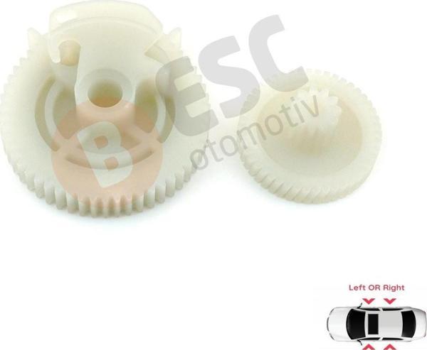 ESC Otomotiv BMW F01 F02 F04 F10 F11 F12 için Ön Kapı Vakum Motor Tamir Dişlisi 51217185691 92 - Image 1