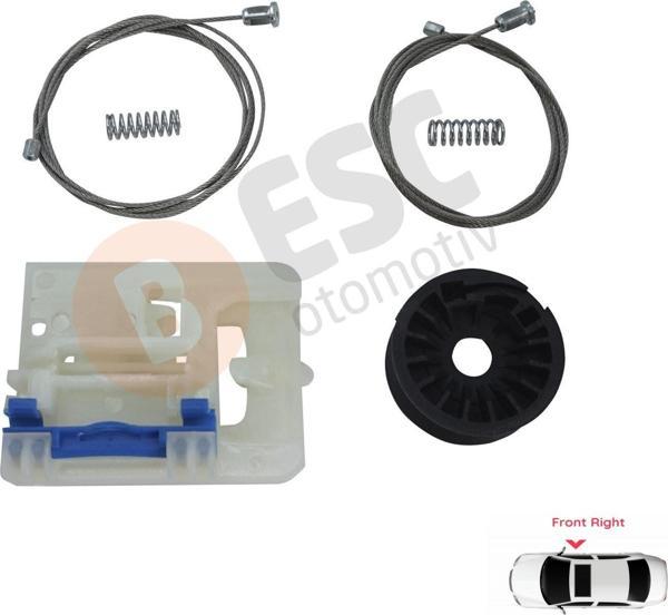 ESC Otomotiv Ford Tourneo Custom 2015-On için Ön Sağ Cam Seti BK21V23200AD - Image 1