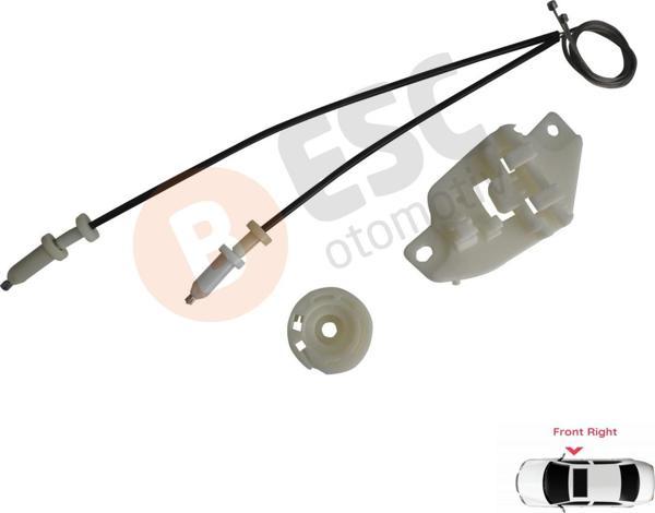 ESC Otomotiv Hyundai H 1 Starex 1 için Ön Sağ Cam Kriko Tamir Seti 824024A000 - Image 1