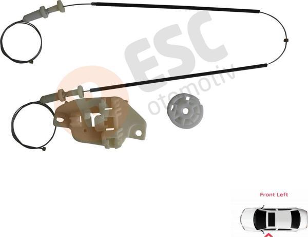 ESC Otomotiv Hyundai H 1 Starex 2 için Ön Sol Cam Kriko Tamir Seti 82403 4H010 - Image 1