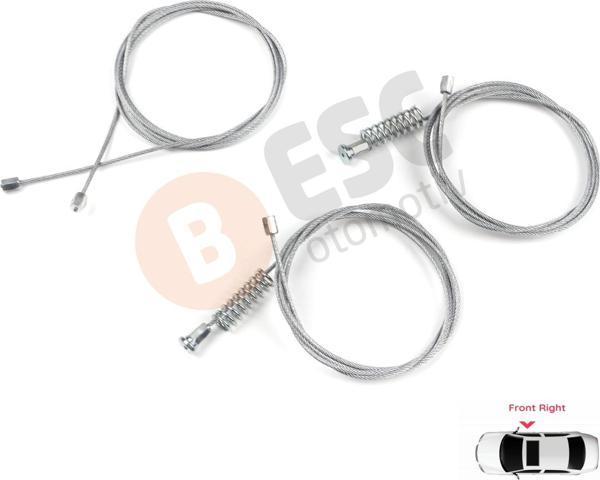 ESC Otomotiv Kia Ceed 2012-2017 İçin Ön Sağ Cam Kriko Tamir Seti 82460A2710 - Image 1