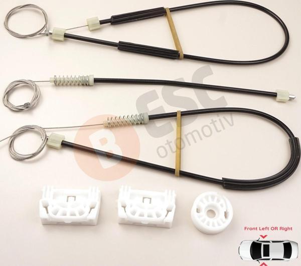ESC Otomotiv Mercedes Vito Viano Mixto W639 2011-2014 6397200146 İçin Ön Sağ veya Sol Kapı Cam Kriko Tamir Seti - Image 1