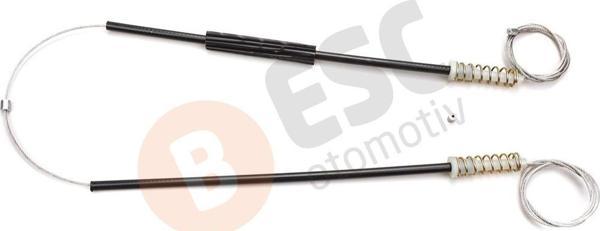 ESC Otomotiv Toyota Carina 93 97 için Arka Sol Kapı Cam Tamir Seti 6983020260 - Image 1