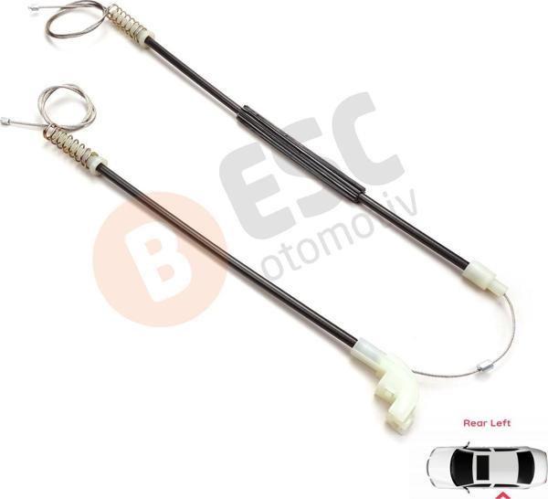 ESC Otomotiv Volvo S40 V40 İçin Arka Sol Cam Kriko Seti 30623452 - Image 1
