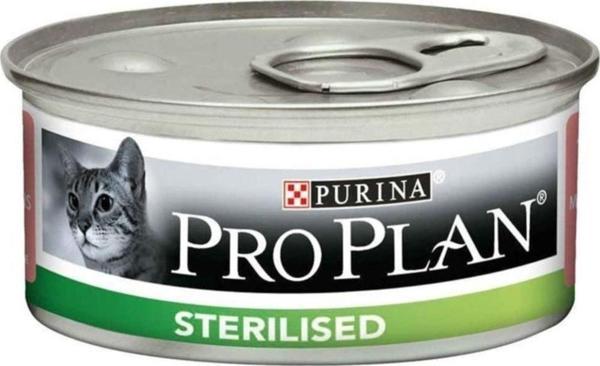 Pro Plan Sterilised Ton Balıklı ve Somonlu 85 gr 24'lü Kısırlaştırılmış Yetişkin Konserve Kedi Maması - Image 1