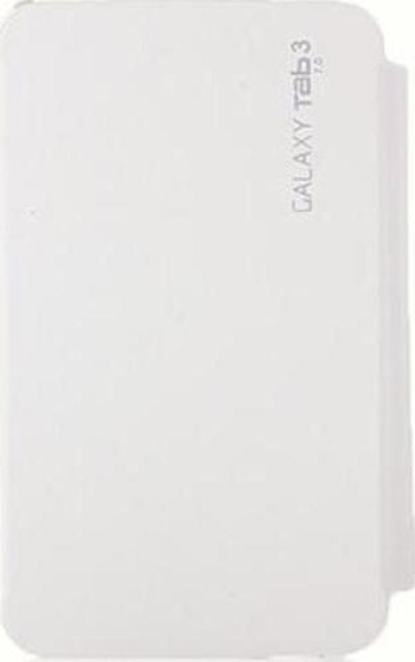 Samsung Galaxy Tab 3 T210 7" Yan Kapaklı Standlı Kılıf Beyaz - Image 1