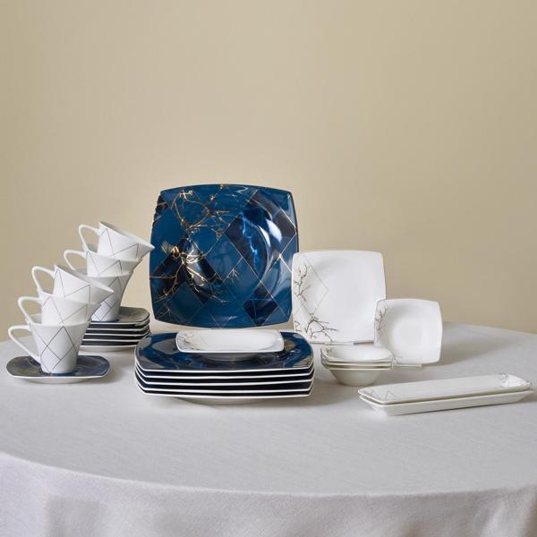 Karaca Fine Pearl Midnight 26 Parça 6 Kişilik Kahvaltı Takımı - Image 1