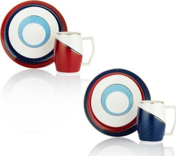 Schafer Flott Kahve Fincan Takımı 6 Lı 12 Parça Asorti 01 - Image 1