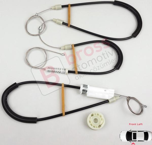 ESC Otomotiv Mercedes SL 500 550 600 55 İçin Sol Cam Tamir Seti 1718201342 - Image 1