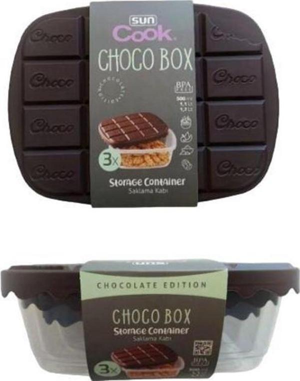 CHOCO BOX 3 LÜ SAKLAMA KABI - Image 1