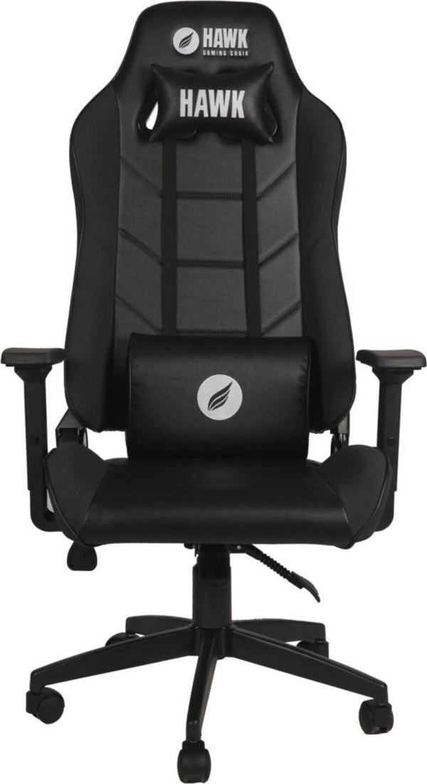 Hawk Gaming Chair Deri Oyuncu Koltuğu - Siyah Deri - Image 1