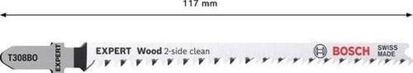 Bosch Expert ‘wood 2-Side Clean’ T 308 Bo Dekupaj Testere Bıçağı 3 Parça - Image 1