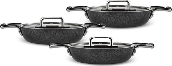 Karaca Swiss Crystal Mastermaid 6 Parça Sahan Set Shiny Black - Image 1