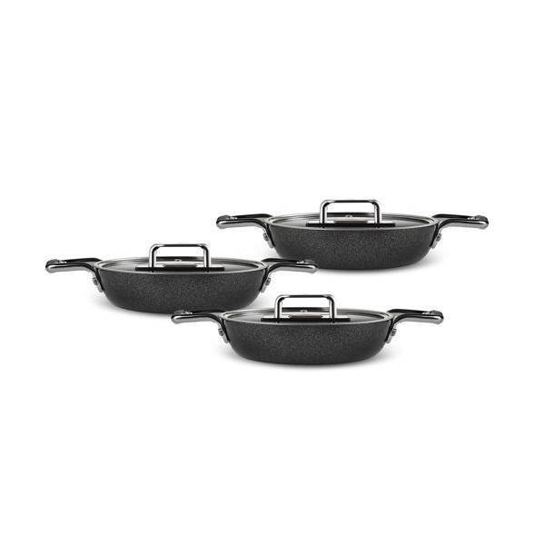 Karaca Swiss Crystal Mastermaid 6 Parça Sahan Set Shiny Black - Image 1