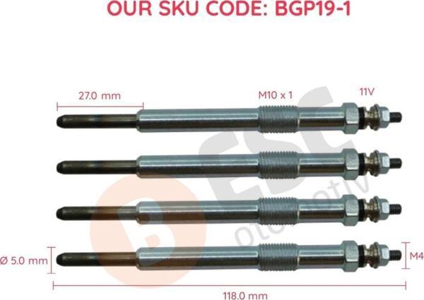 Citroen Peugeot Fiat İçin 4 Adet Isıtma Bujisi GX117, 0100226492 - Image 1